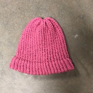 Handmade winter hat.  Pink